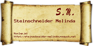 Steinschneider Melinda névjegykártya